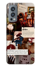 Zodiac Aries OnePlus Nord 2 5G Hard Case Back Cover by Casekaro