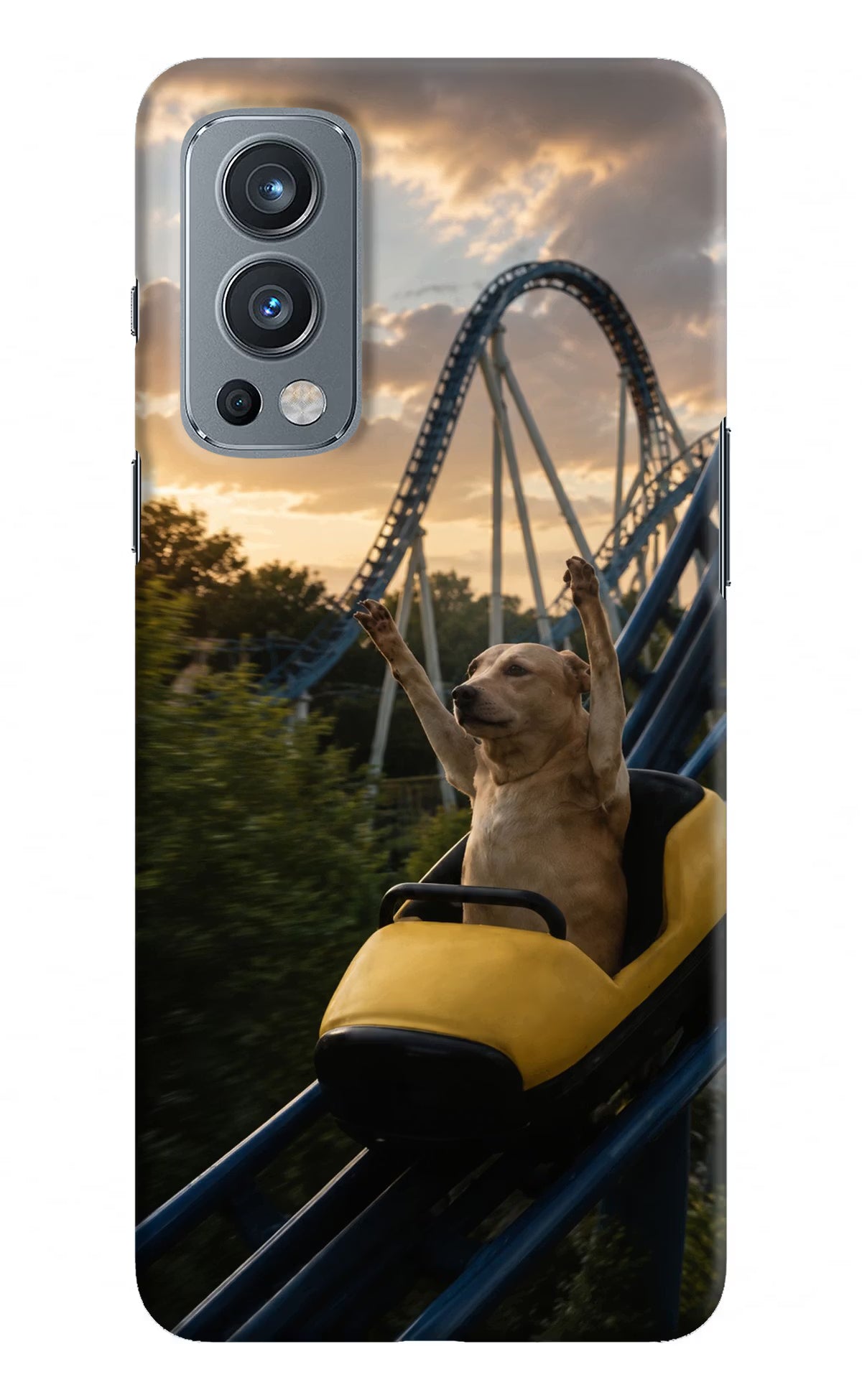Rollercoaster Dog OnePlus Nord 2 5G Back Cover