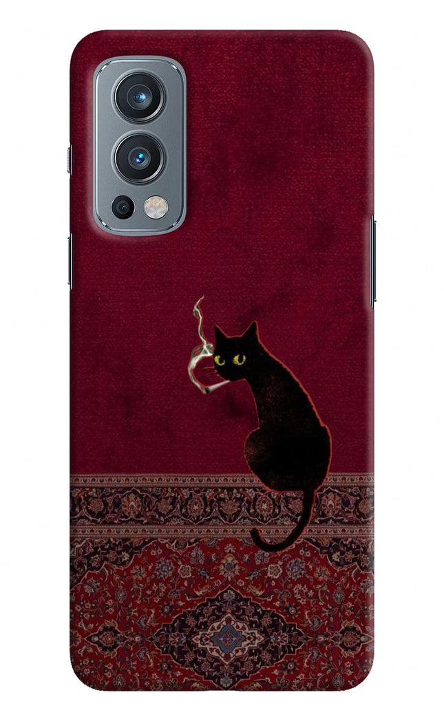 Midnight Cat OnePlus Nord 2 5G Hard Case Back Cover by Casekaro