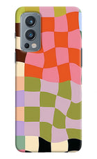 Wavy Grid OnePlus Nord 2 5G Back Cover