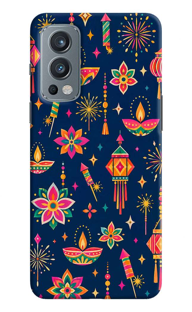 Festive Pop OnePlus Nord 2 5G Hard Case Back Cover by Casekaro