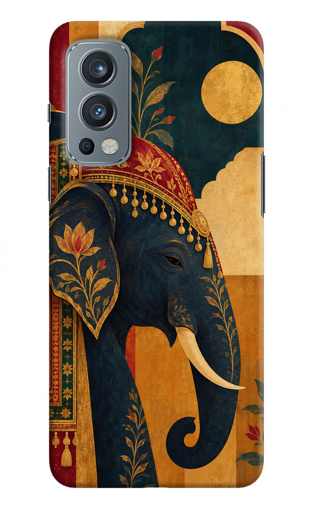 Royal Elephant OnePlus Nord 2 5G Hard Case Back Cover by Casekaro