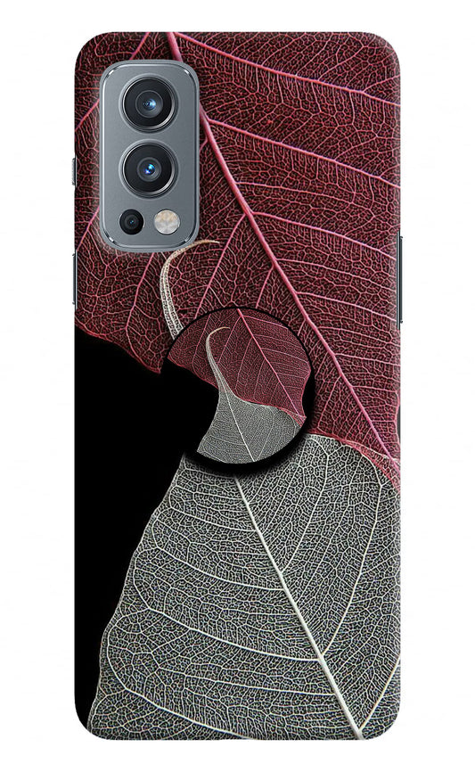 Leaf Pattern OnePlus Nord 2 5G Pop Case by Casekaro