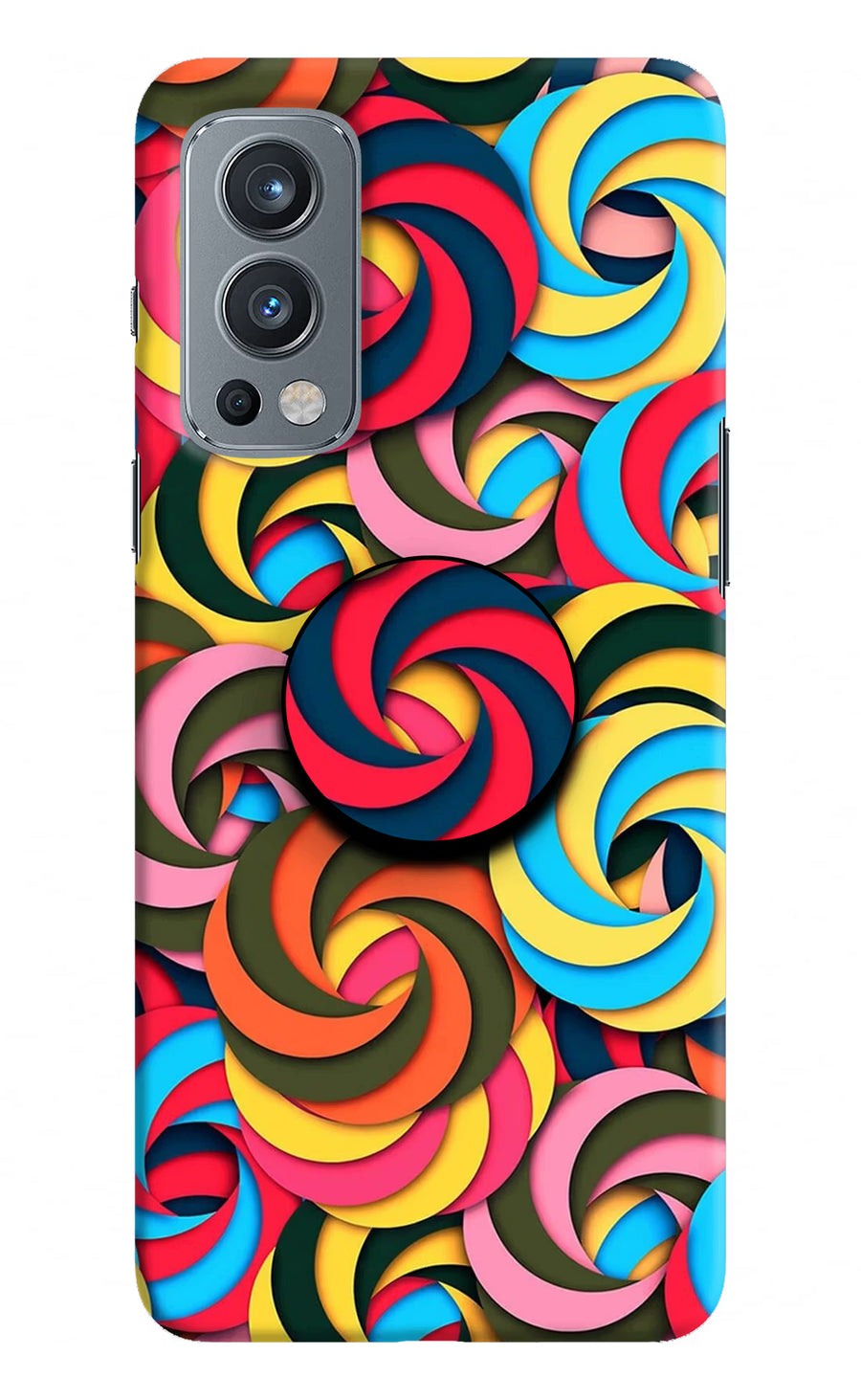 Spiral Pattern OnePlus Nord 2 5G Pop Case, Hard case
