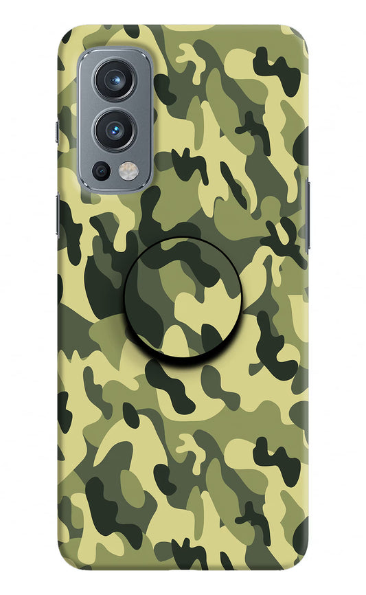 Camouflage OnePlus Nord 2 5G Pop Case by Casekaro