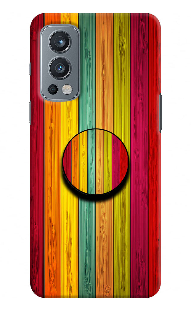 Multicolor Wooden OnePlus Nord 2 5G Pop Case by Casekaro