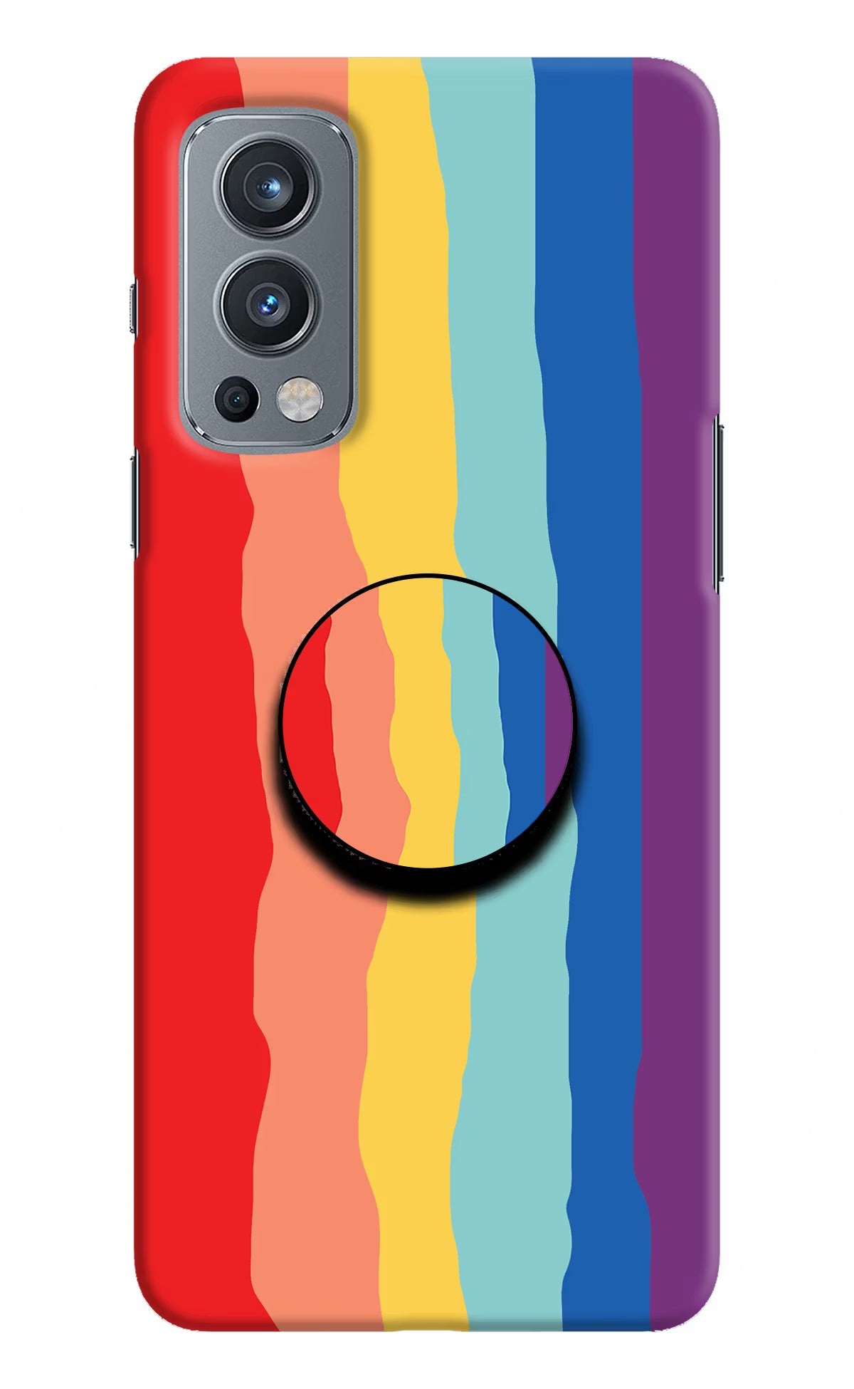 Rainbow OnePlus Nord 2 5G Pop Case by Casekaro