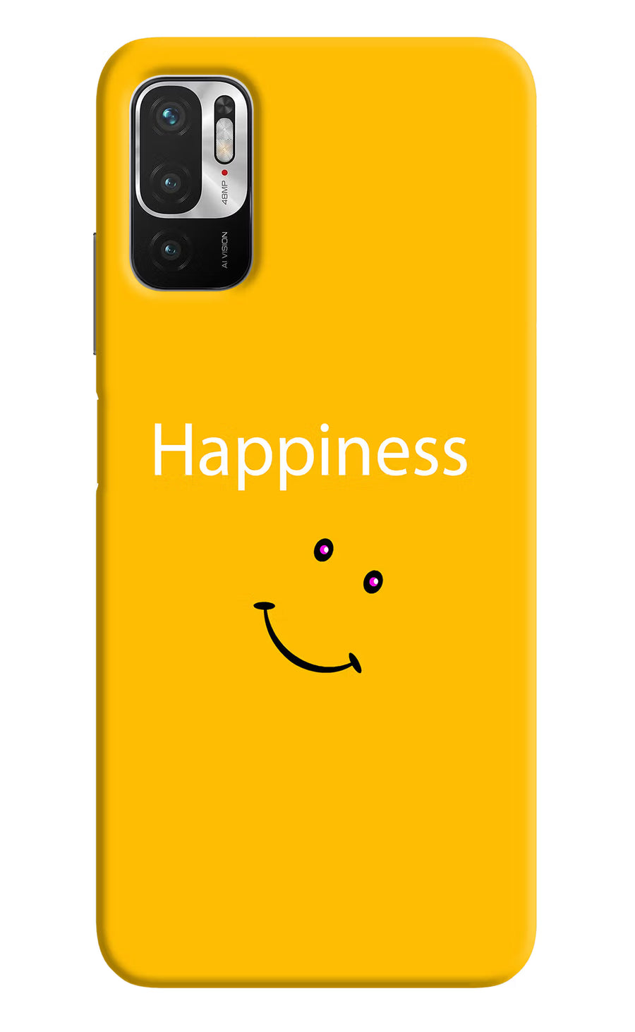 Happiness With Smiley Redmi Note 10T 5G Back Cover, Hard case