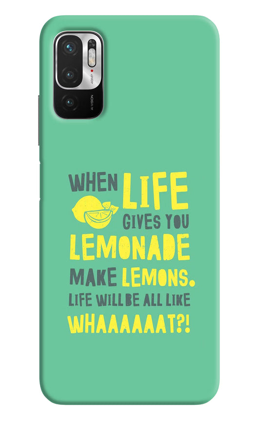 Quote Redmi Note 10T 5G Hard Case Back Cover by Casekaro