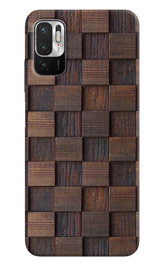 Wooden Cube Design Redmi Note 10T 5G Hard Case Back Cover by Casekaro