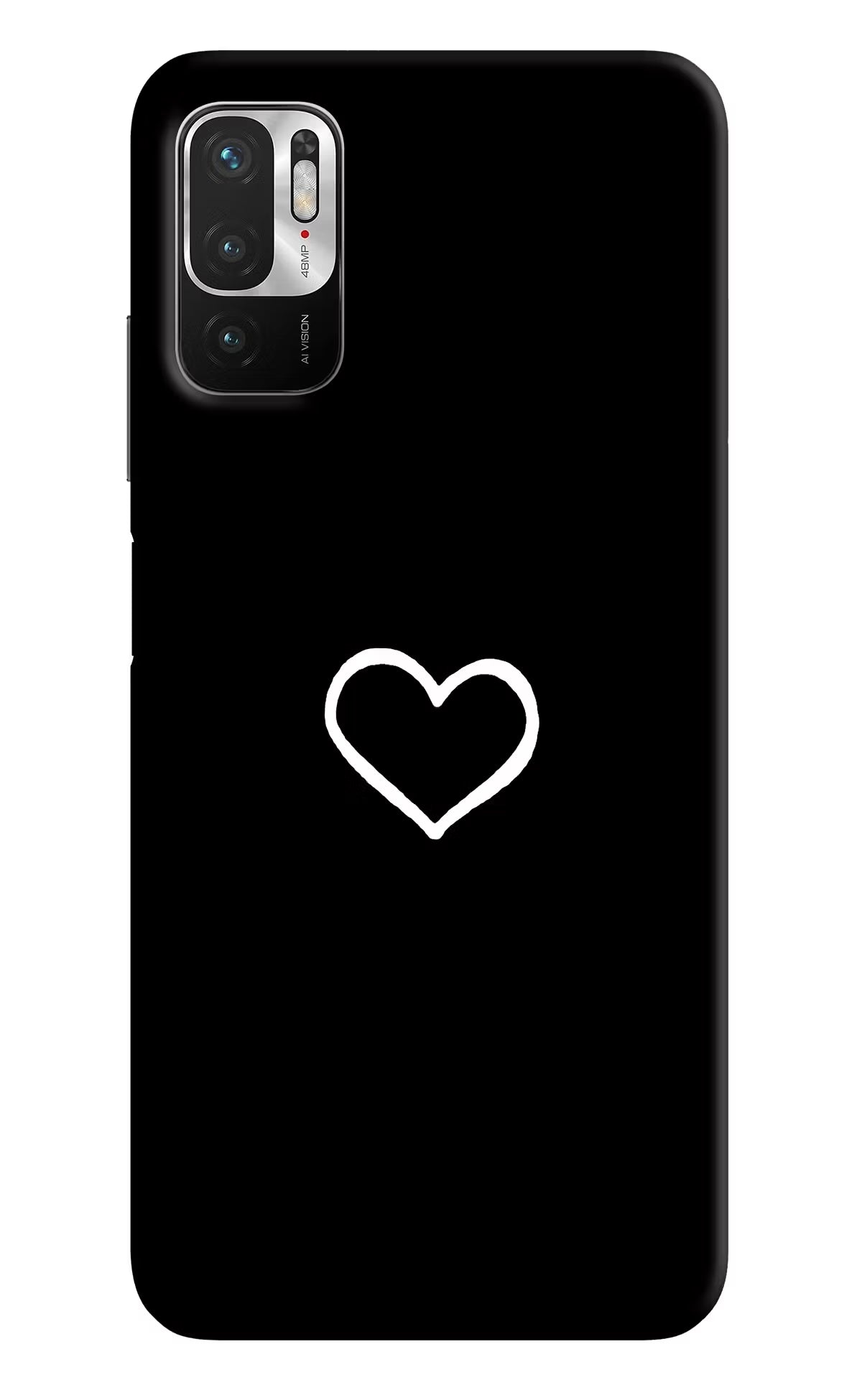 Heart Redmi Note 10T 5G Hard Case Back Cover by Casekaro