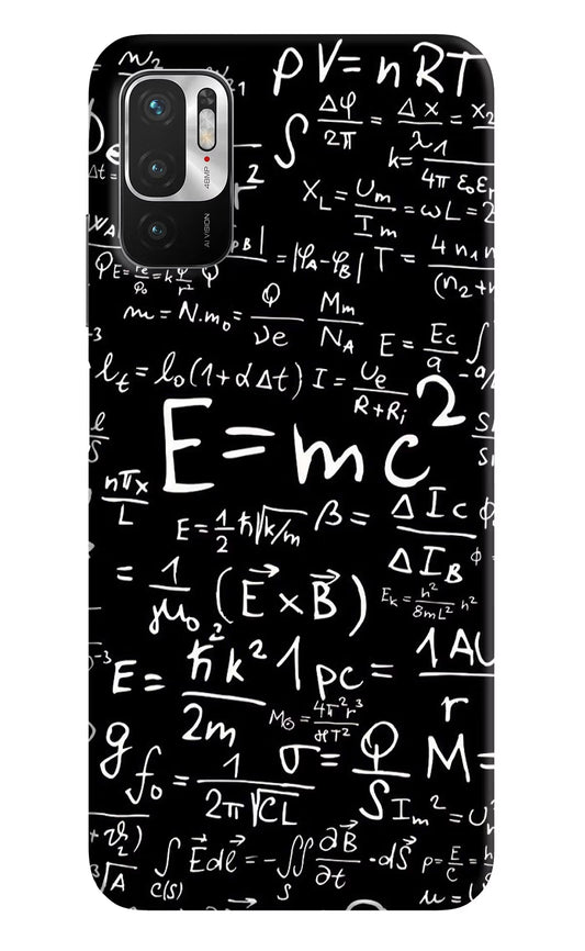 Physics Formula Redmi Note 10T 5G Hard Case Back Cover by Casekaro