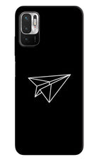 Paper Plane White Redmi Note 10T 5G Hard Case Back Cover by Casekaro