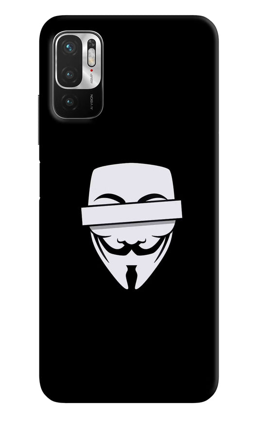 Anonymous Face Redmi Note 10T 5G Hard Case Back Cover by Casekaro