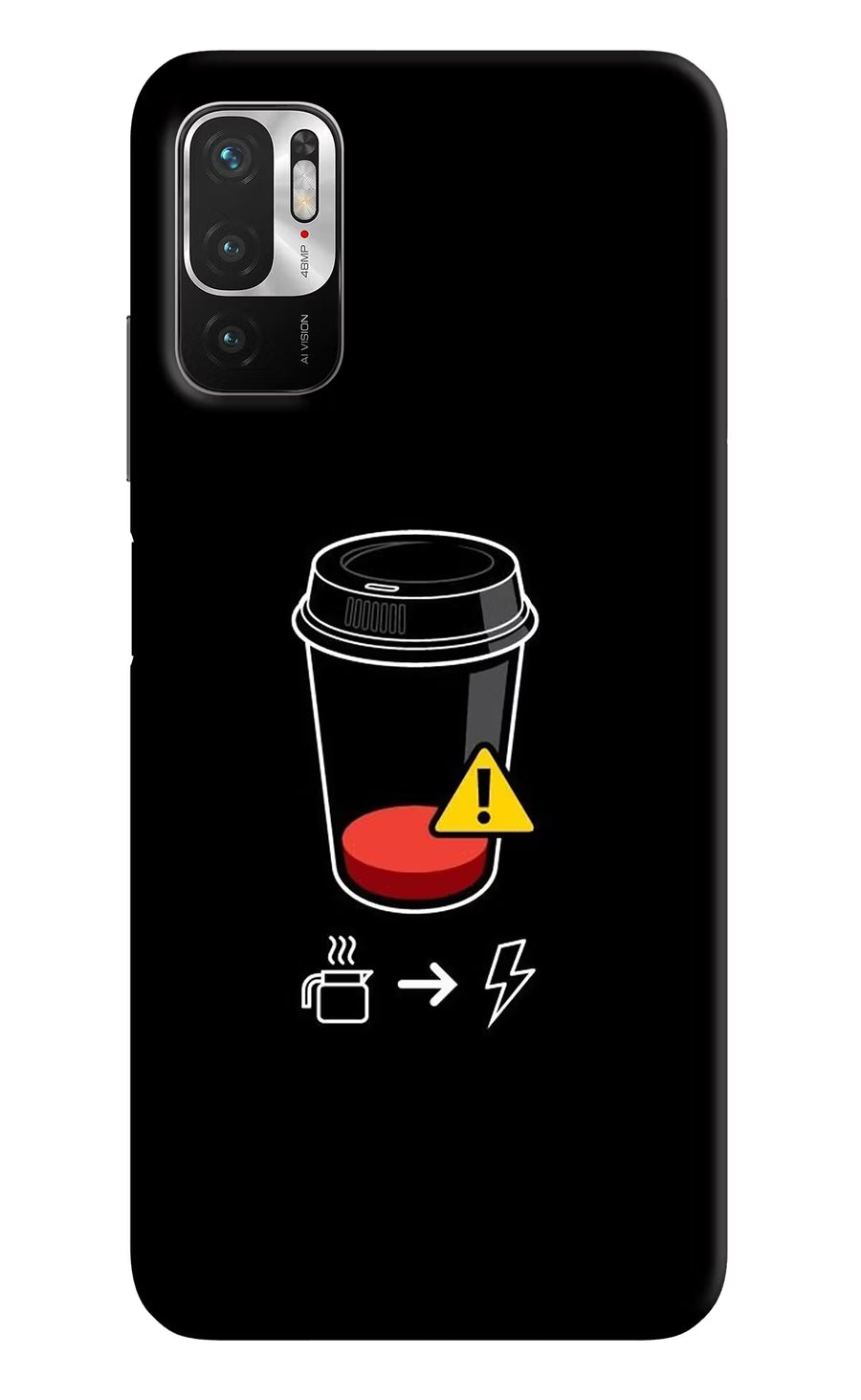 Coffee Redmi Note 10T 5G Back Cover, Hard case