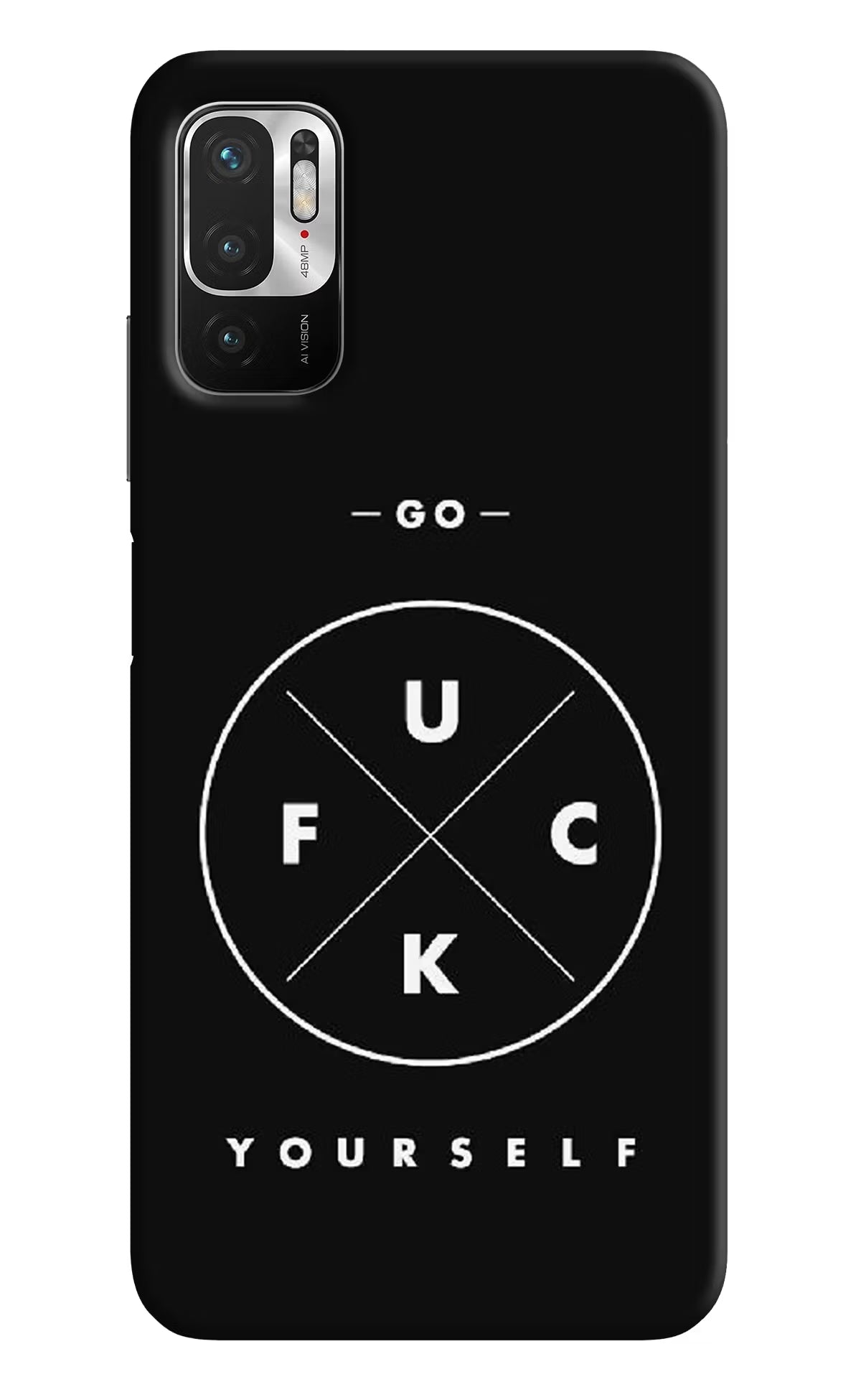 Go Fuck Yourself Redmi Note 10T 5G Hard Case Back Cover by Casekaro