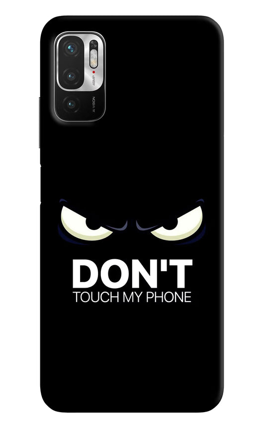 Don'T Touch My Phone Redmi Note 10T 5G Hard Case Back Cover by Casekaro