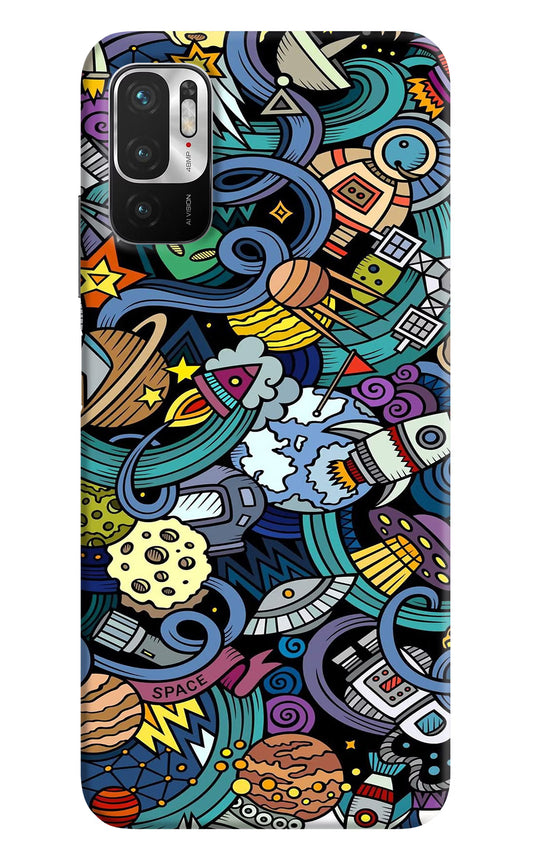 Space Abstract Redmi Note 10T 5G Hard Case Back Cover by Casekaro