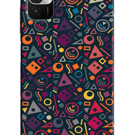 Geometric Abstract Redmi Note 10T 5G Hard Case Back Cover by Casekaro