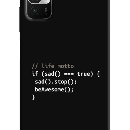 Life Motto Code Redmi Note 10T 5G Hard Case Back Cover by Casekaro