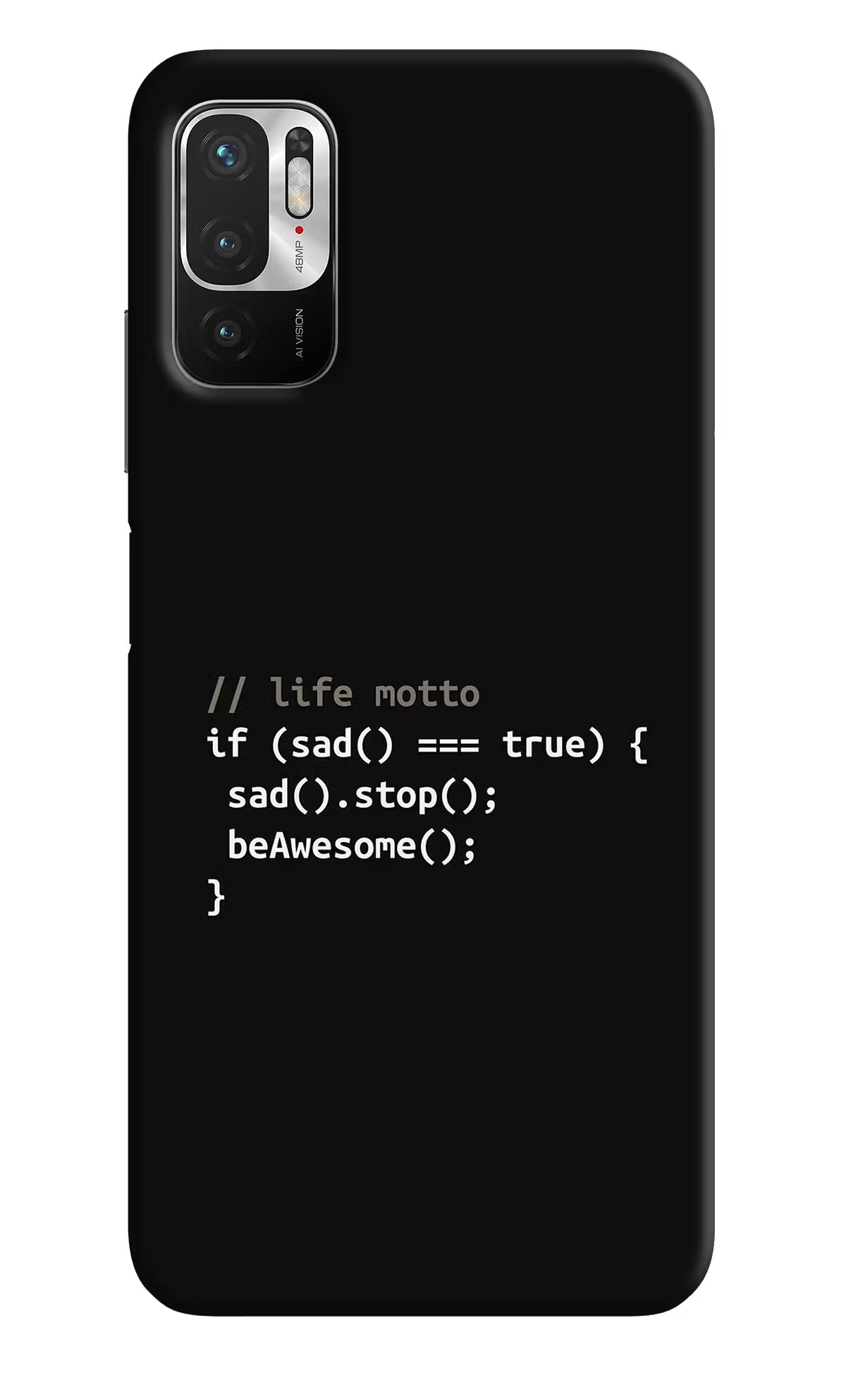 Life Motto Code Redmi Note 10T 5G Hard Case Back Cover by Casekaro
