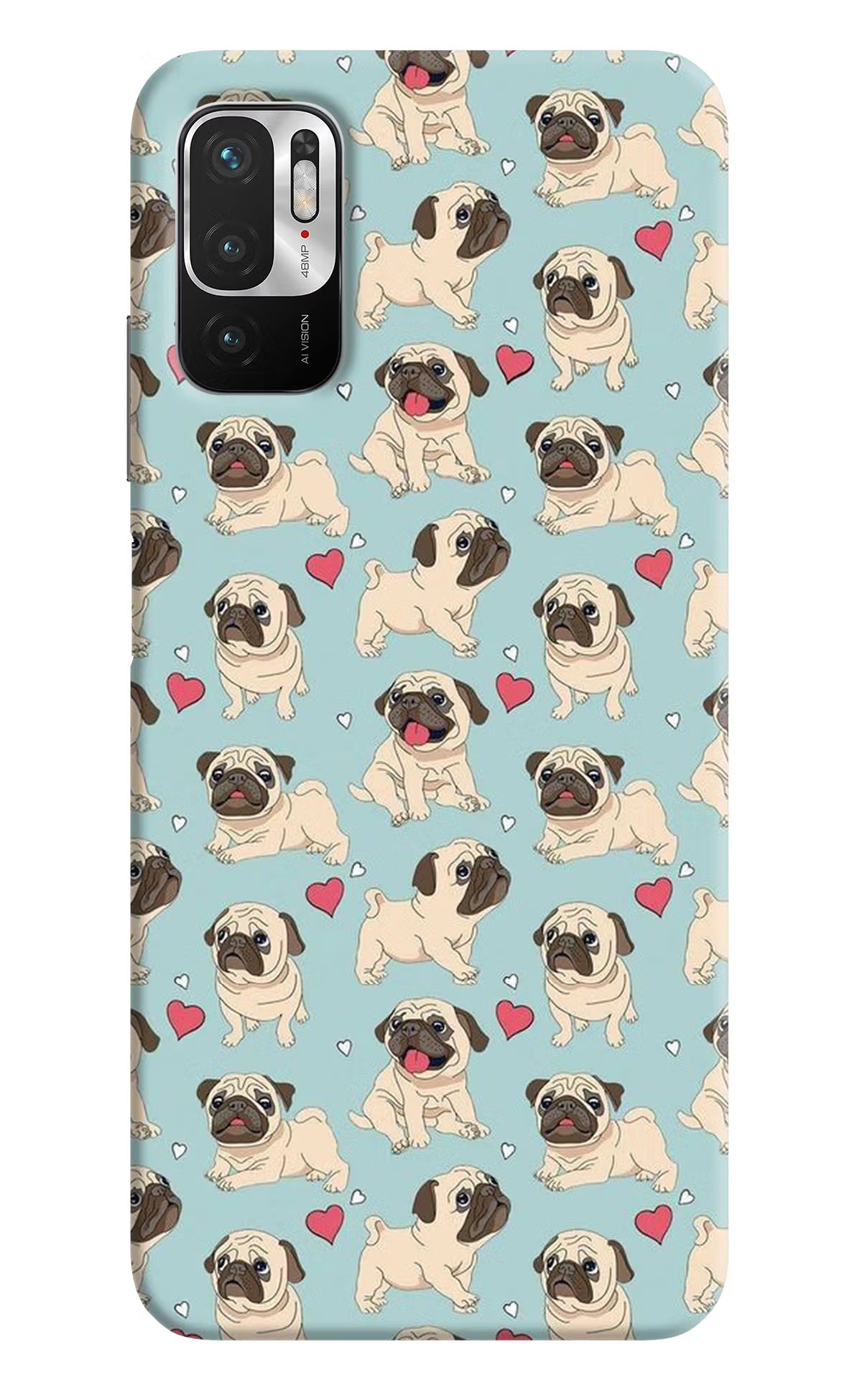 Pug Dog Redmi Note 10T 5G Hard Case Back Cover by Casekaro