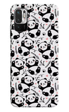 Cute Panda Redmi Note 10T 5G Hard Case Back Cover by Casekaro