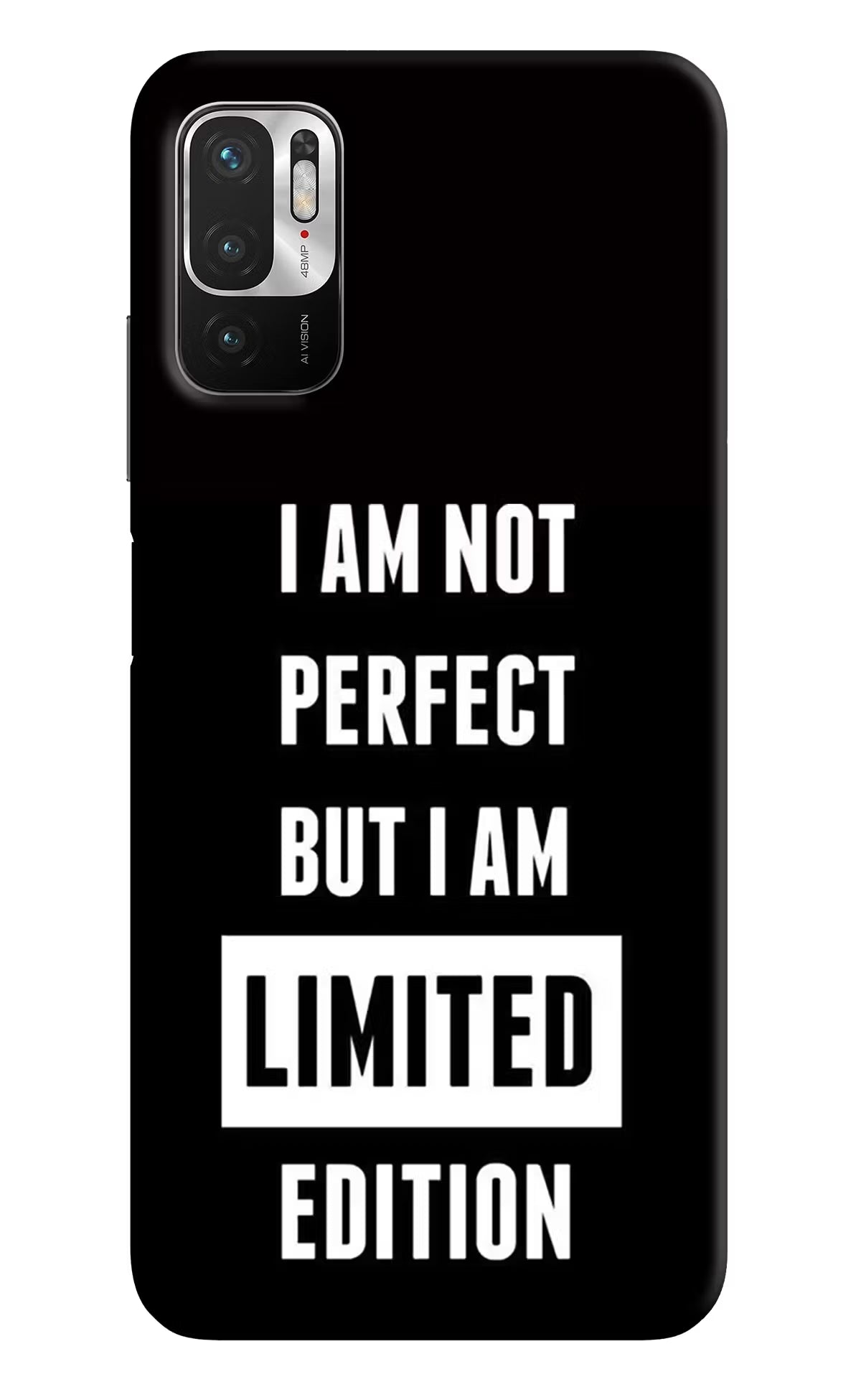 I Am Not Perfect But I Am Limited Edition Redmi Note 10T 5G Hard Case Back Cover by Casekaro