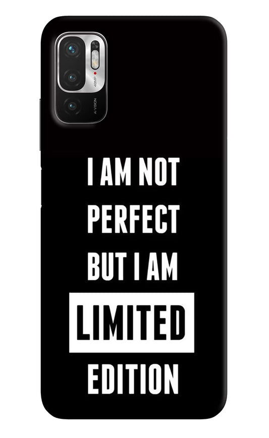 I Am Not Perfect But I Am Limited Edition Redmi Note 10T 5G Hard Case Back Cover by Casekaro