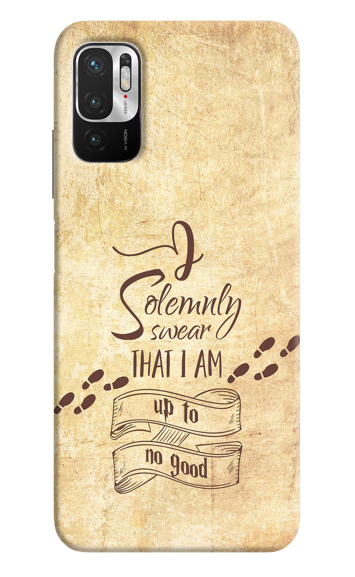 I Solemnly swear that i up to no good Redmi Note 10T 5G Hard Case Back Cover by Casekaro