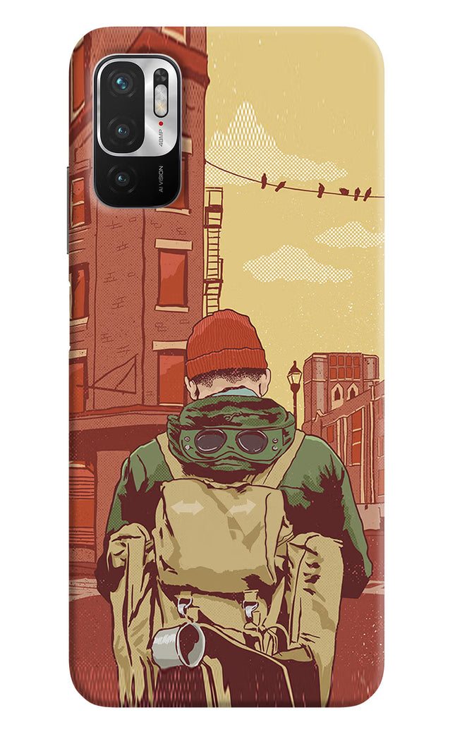 Adventurous Redmi Note 10T 5G Hard Case Back Cover by Casekaro