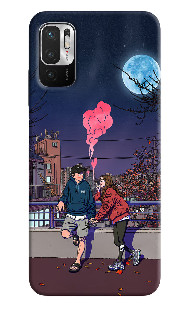 Chilling Couple Redmi Note 10T 5G Hard Case Back Cover by Casekaro