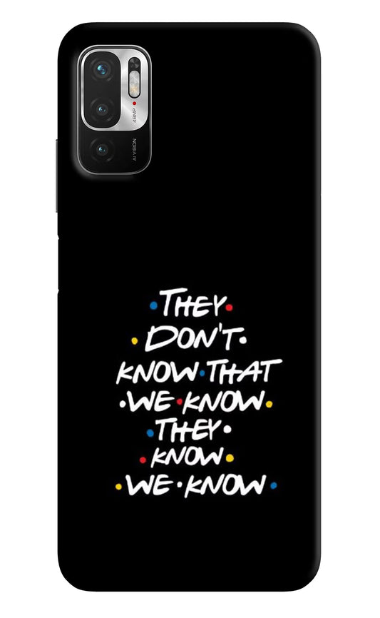 FRIENDS Dialogue Redmi Note 10T 5G Hard Case Back Cover by Casekaro