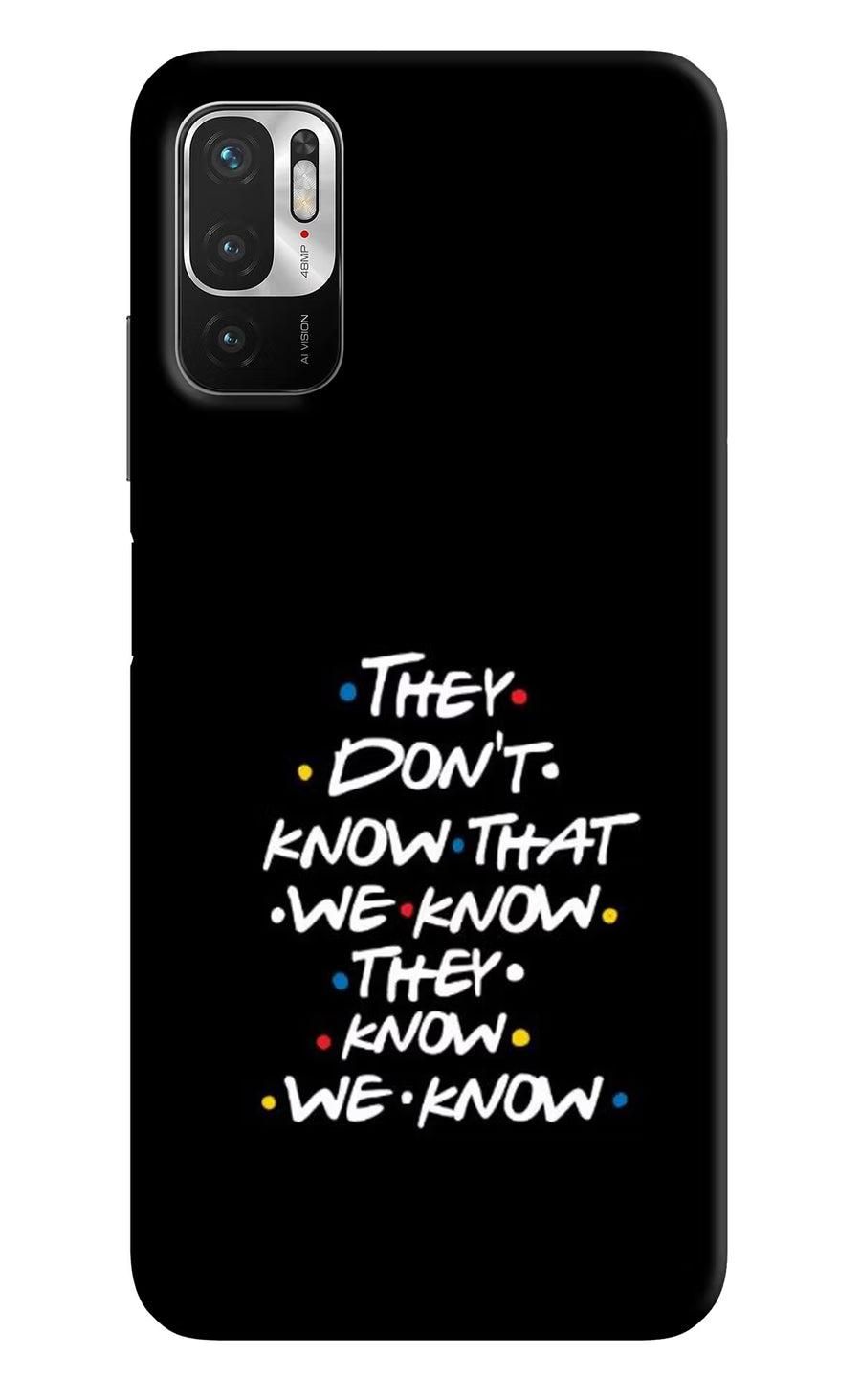FRIENDS Dialogue Redmi Note 10T 5G Back Cover, Hard case