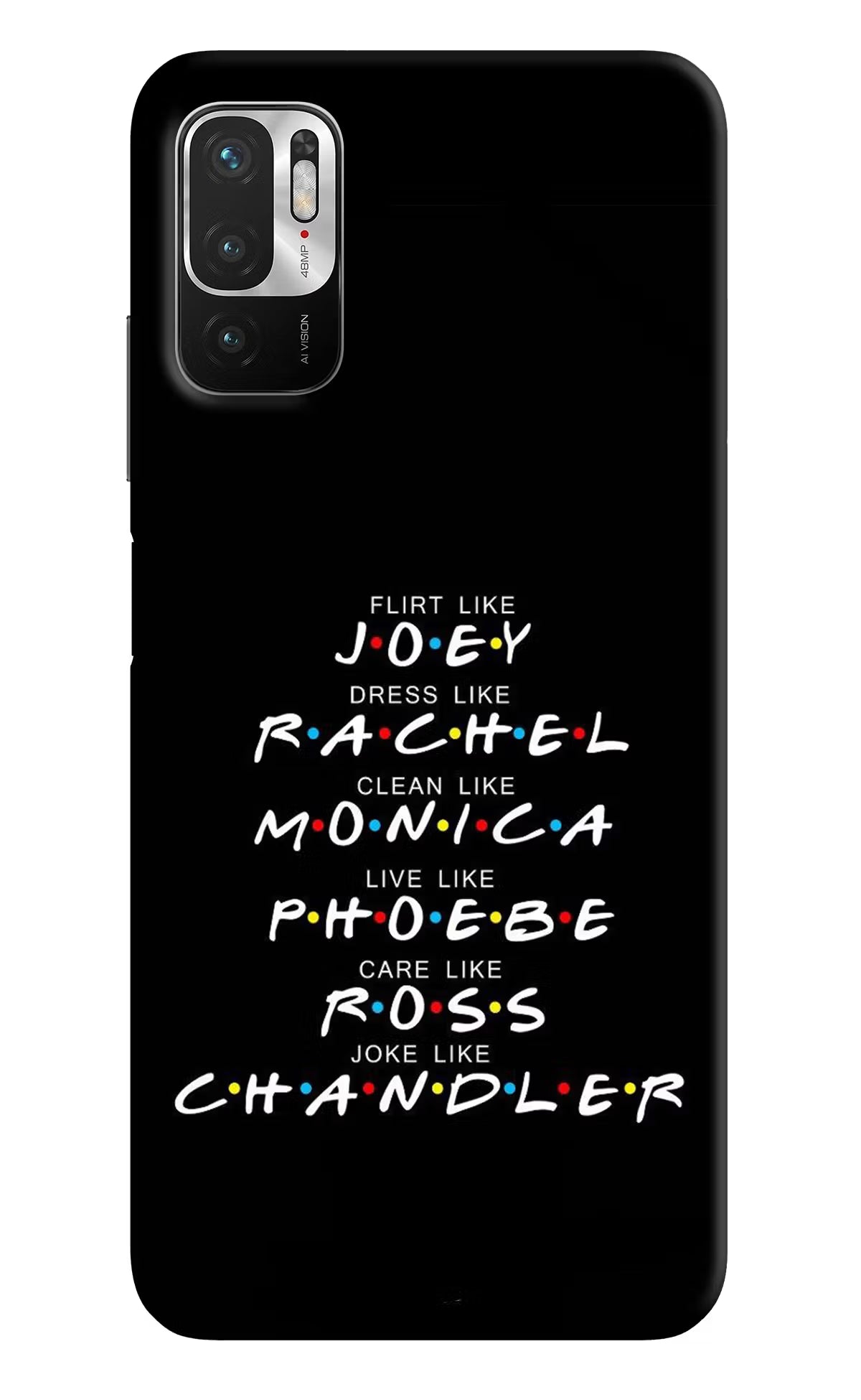 FRIENDS Character Redmi Note 10T 5G Hard Case Back Cover by Casekaro
