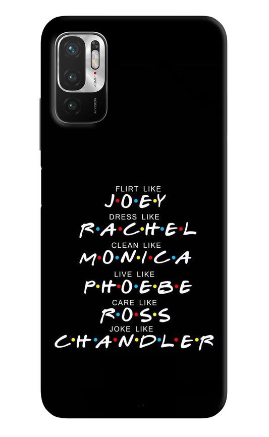 FRIENDS Character Redmi Note 10T 5G Hard Case Back Cover by Casekaro