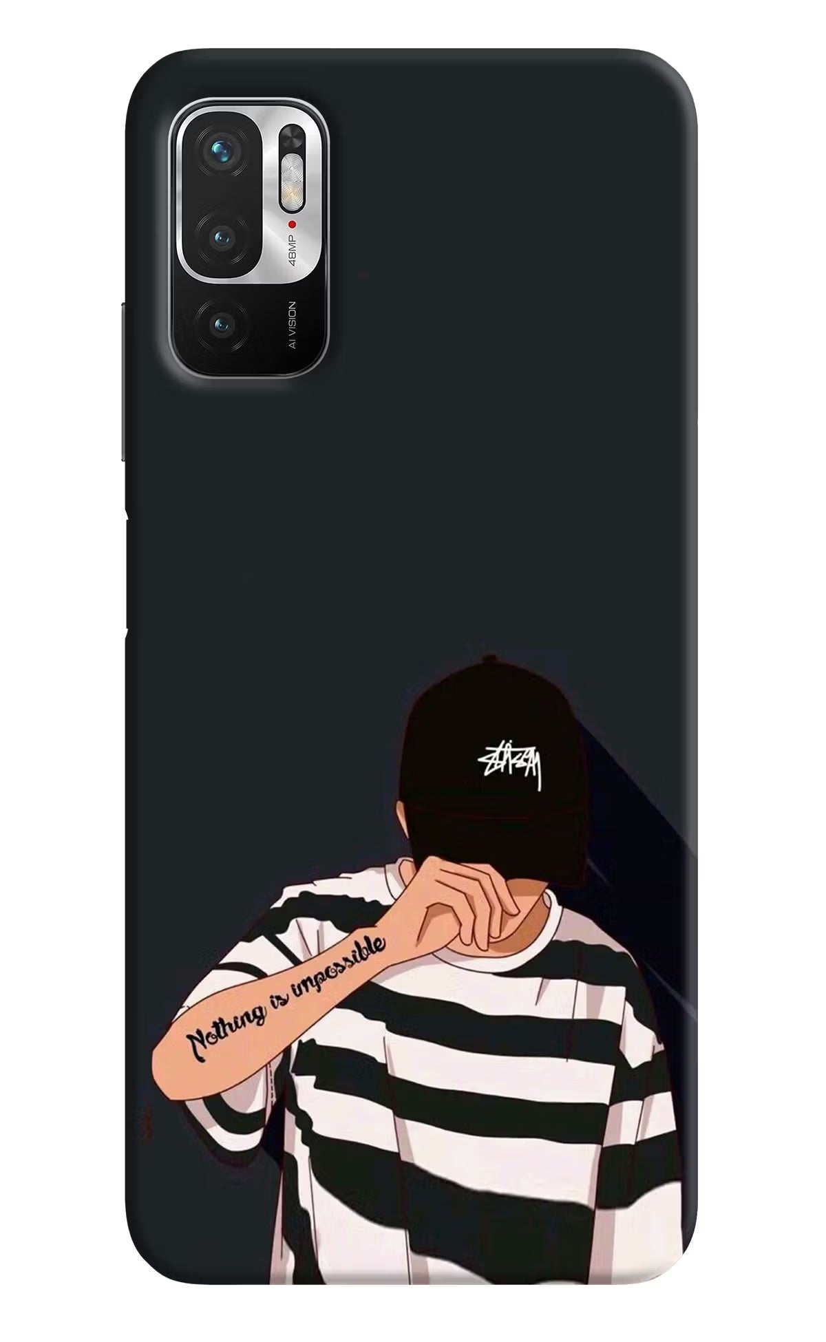 Aesthetic Boy Redmi Note 10T 5G Hard Case Back Cover by Casekaro