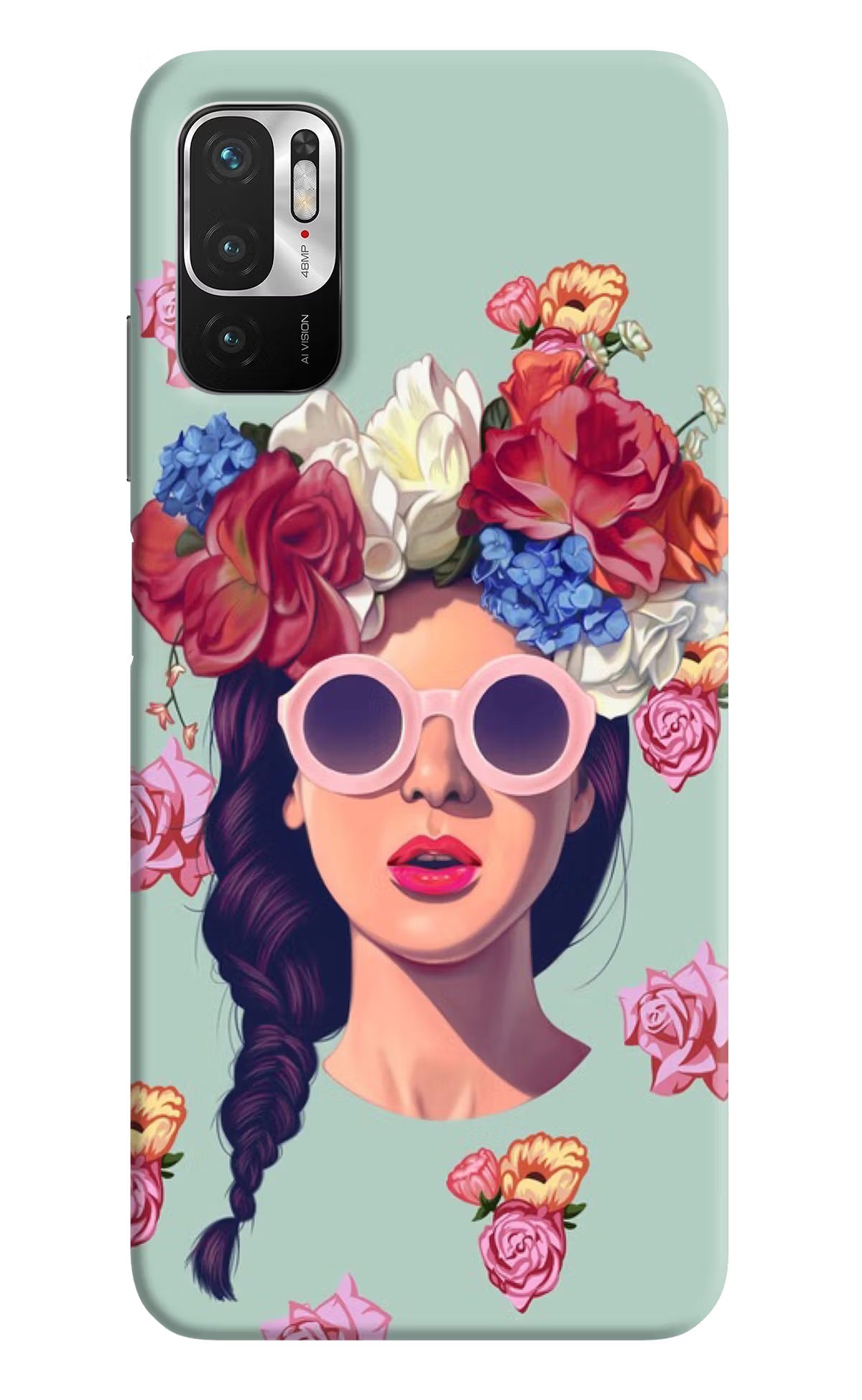Pretty Girl Redmi Note 10T 5G Hard Case Back Cover by Casekaro
