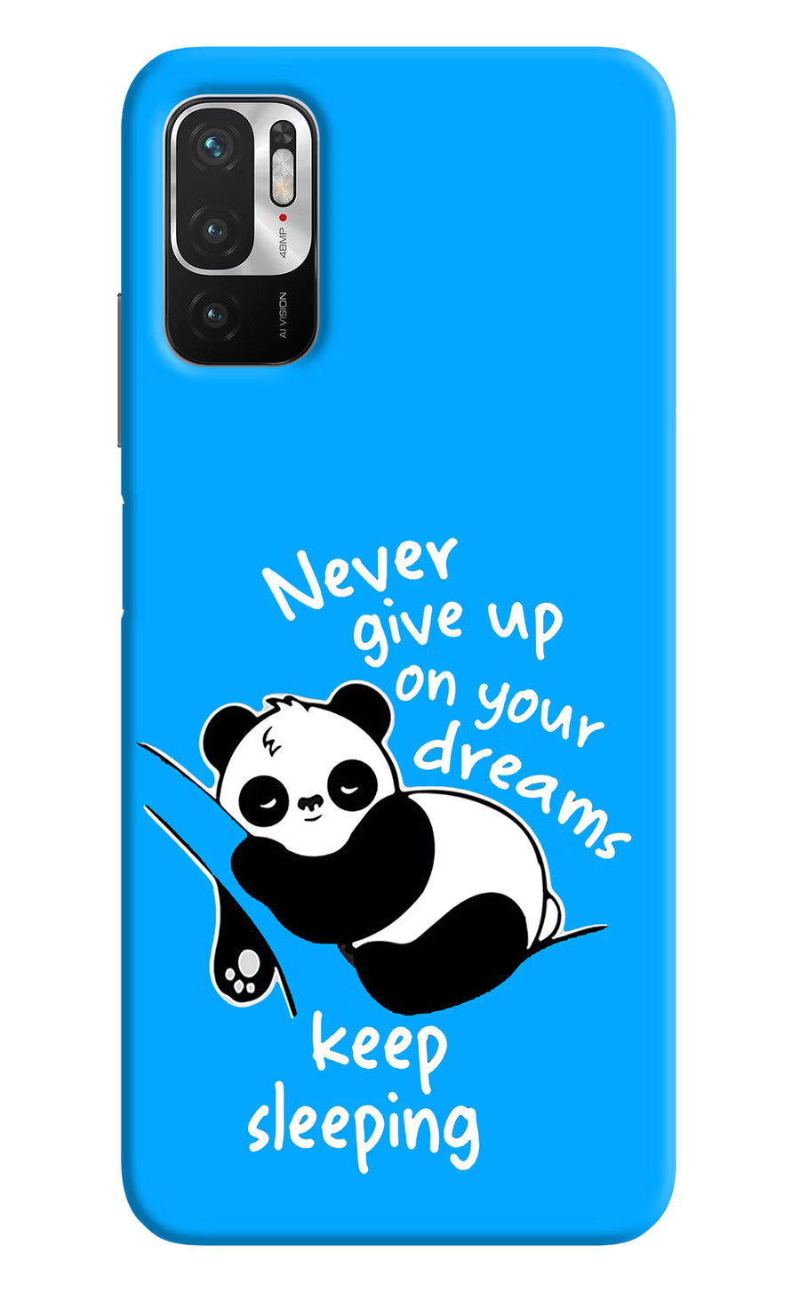Keep Sleeping Redmi Note 10T 5G Back Cover, Hard case