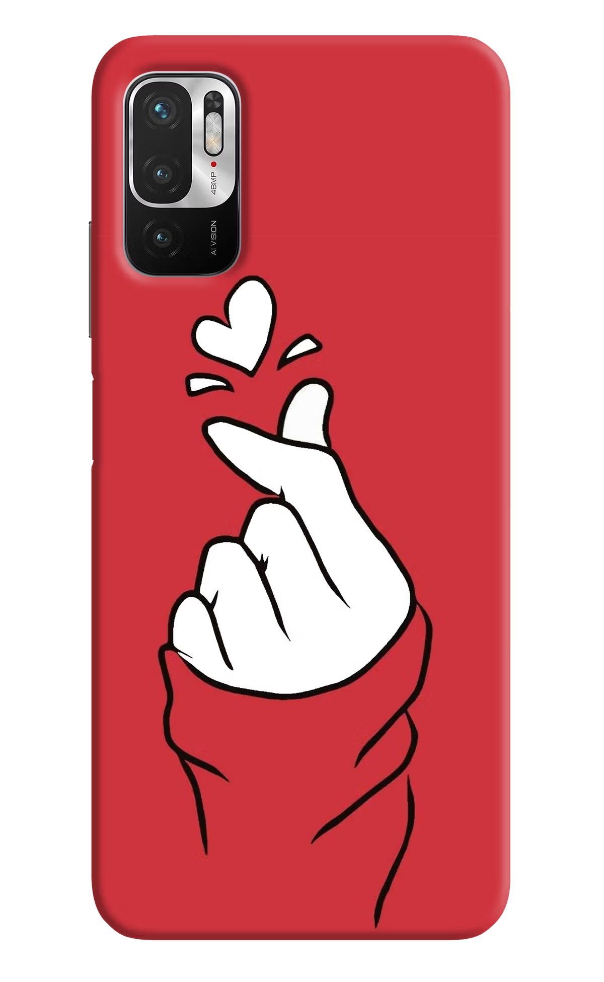Korean Love Sign Redmi Note 10T 5G Hard Case Back Cover by Casekaro