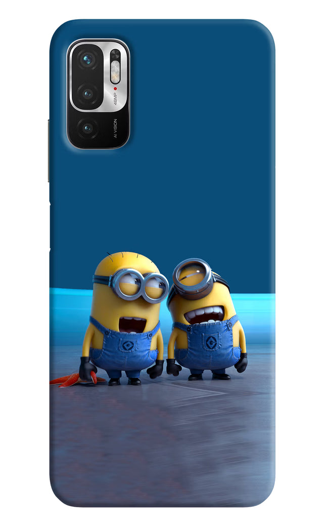 Minion Laughing Redmi Note 10T 5G Hard Case Back Cover by Casekaro