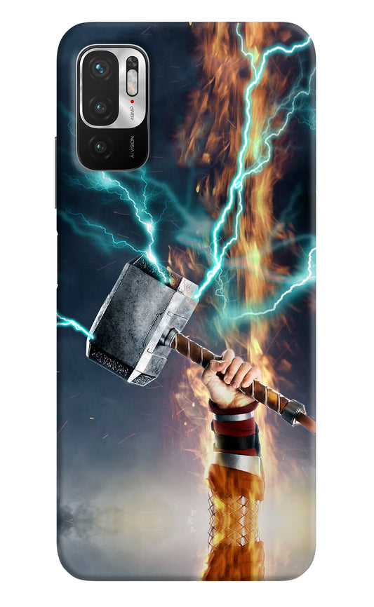 Thor Hammer Mjolnir Redmi Note 10T 5G Hard Case Back Cover by Casekaro