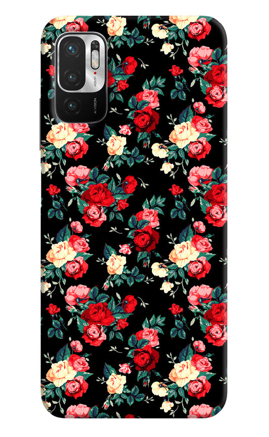 Rose Pattern Redmi Note 10T 5G Hard Case Back Cover by Casekaro