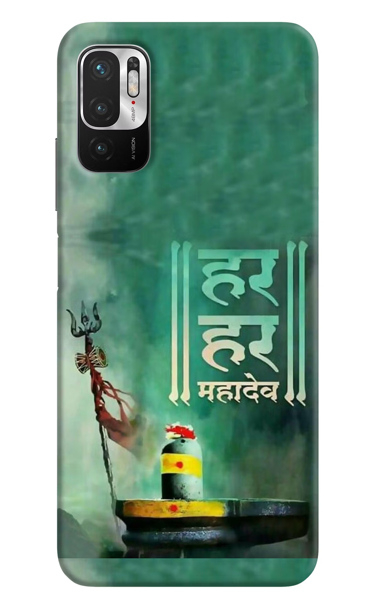Har Har Mahadev Shivling Redmi Note 10T 5G Hard Case Back Cover by Casekaro