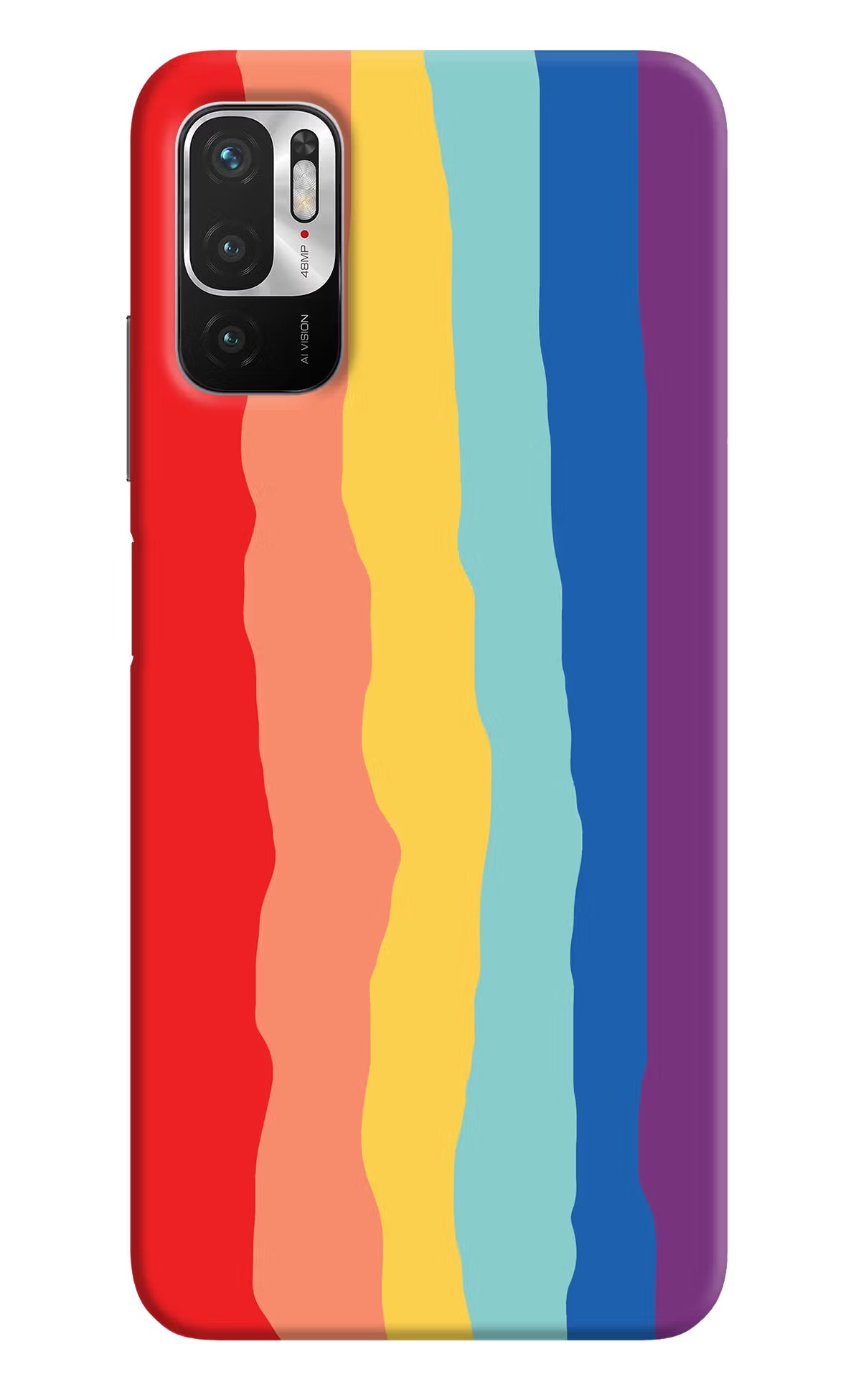 Rainbow Redmi Note 10T 5G Hard Case Back Cover by Casekaro