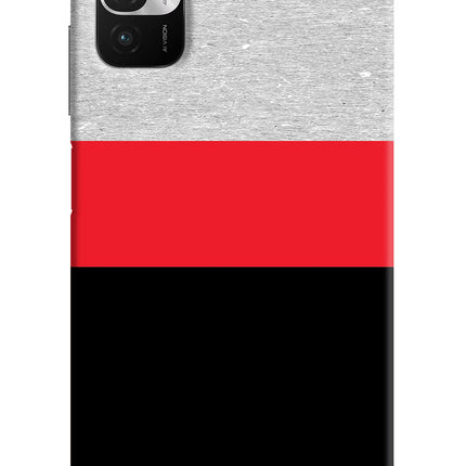 Tri Color Pattern Redmi Note 10T 5G Hard Case Back Cover by Casekaro