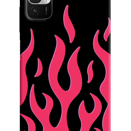 Fire Flames Redmi Note 10T 5G Hard Case Back Cover by Casekaro