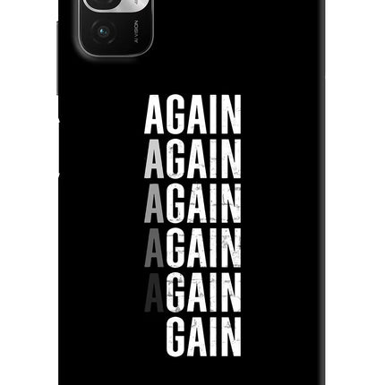 Again Again Gain Redmi Note 10T 5G Hard Case Back Cover by Casekaro