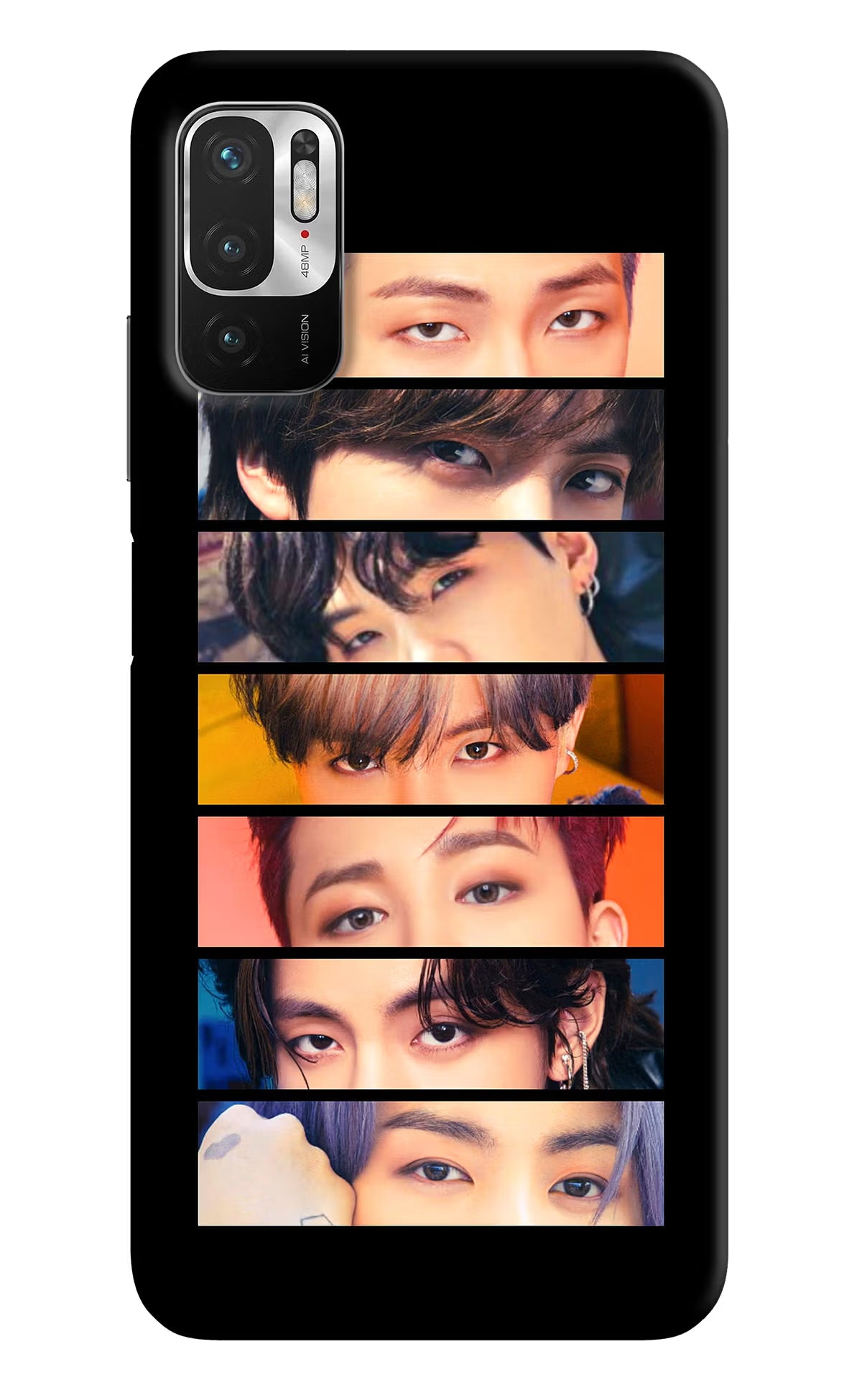 BTS Eyes Redmi Note 10T 5G Hard Case Back Cover by Casekaro