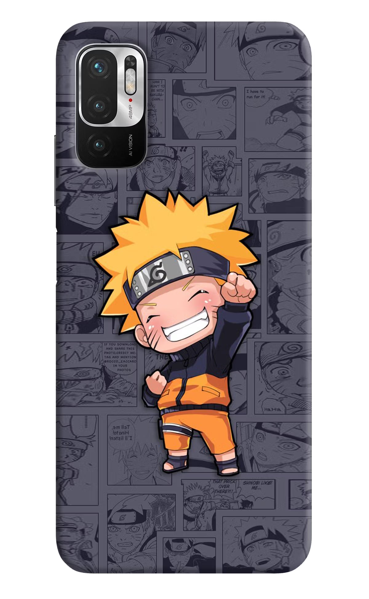 Chota Naruto Redmi Note 10T 5G Hard Case Back Cover by Casekaro